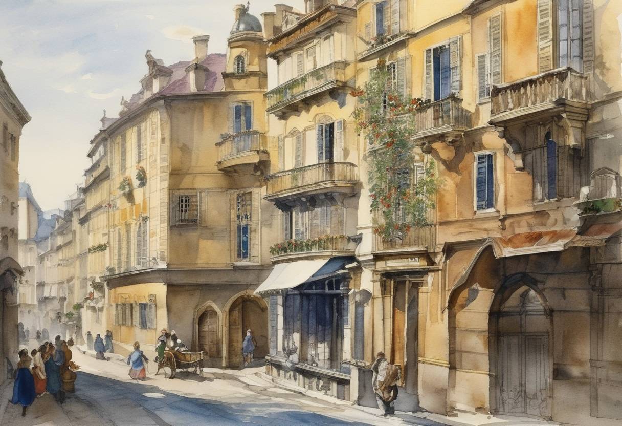 Watercolor painting based depiction of Blaise Pascal, a renowned French mathematician, physicist, inventor, and philosopher, was born. His contributions laid foundational groundwork in the development of the probability theory, projective geometry, fluid dynamics, and the early development of computers. (1623)