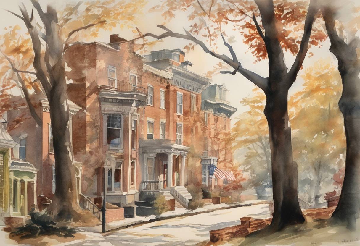Watercolor painting based depiction of Gone with the Wind, a novel by Margaret Mitchell, won the Pulitzer Prize for Fiction. (1937)