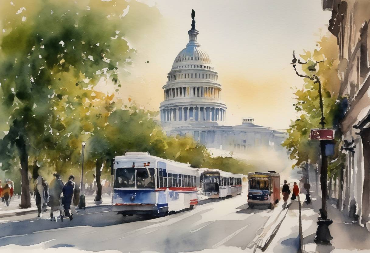 Watercolor painting based depiction of The United States announced plans to lift travel restrictions on fully vaccinated international travelers from 33 countries, including members of the European Union, starting in November 2021. This marked a major shift in policy that had been in place since the early days of the COVID-19 pandemic. (2021)