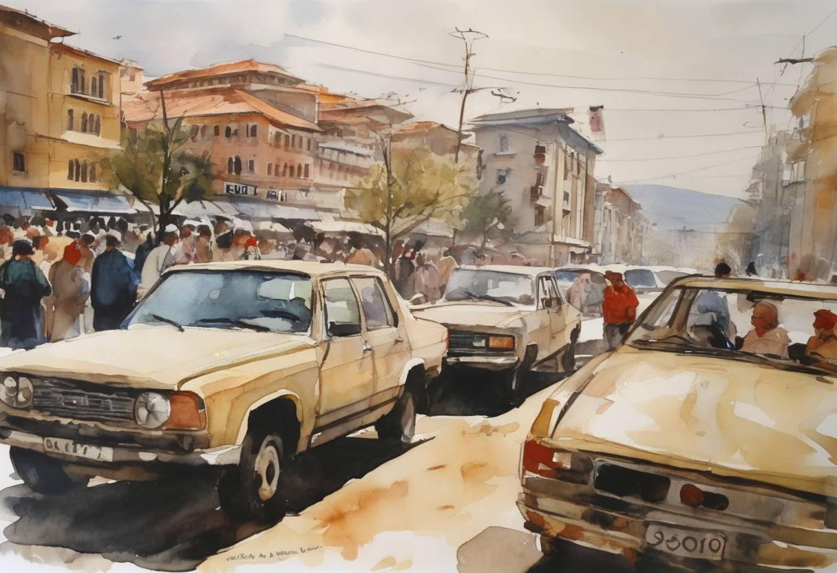 Watercolor painting based depiction of The Republic of Albania adopted a new constitution after a referendum held in October 1998, coming into force on this date. This marked a significant step in the post-communist democratization of the country. (2000)