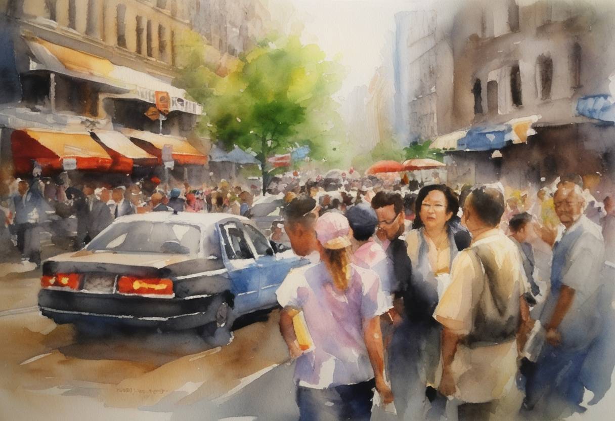 Watercolor painting based depiction of The International Day of Peace was observed, with the United Nations Secretary-General urging global ceasefire and non-violence, emphasizing the importance of resolving conflicts and promoting peace worldwide. (2009)