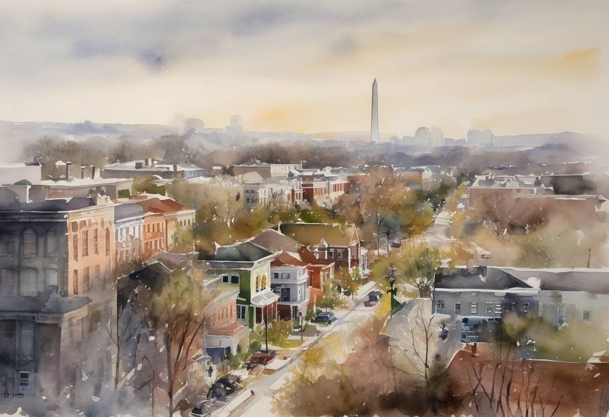 Watercolor painting based depiction of The United States Census Bureau announced that the population of the United States officially hit 308,745,538 as of the 2010 Census, highlighting the demographic changes over the past decade. (2010)