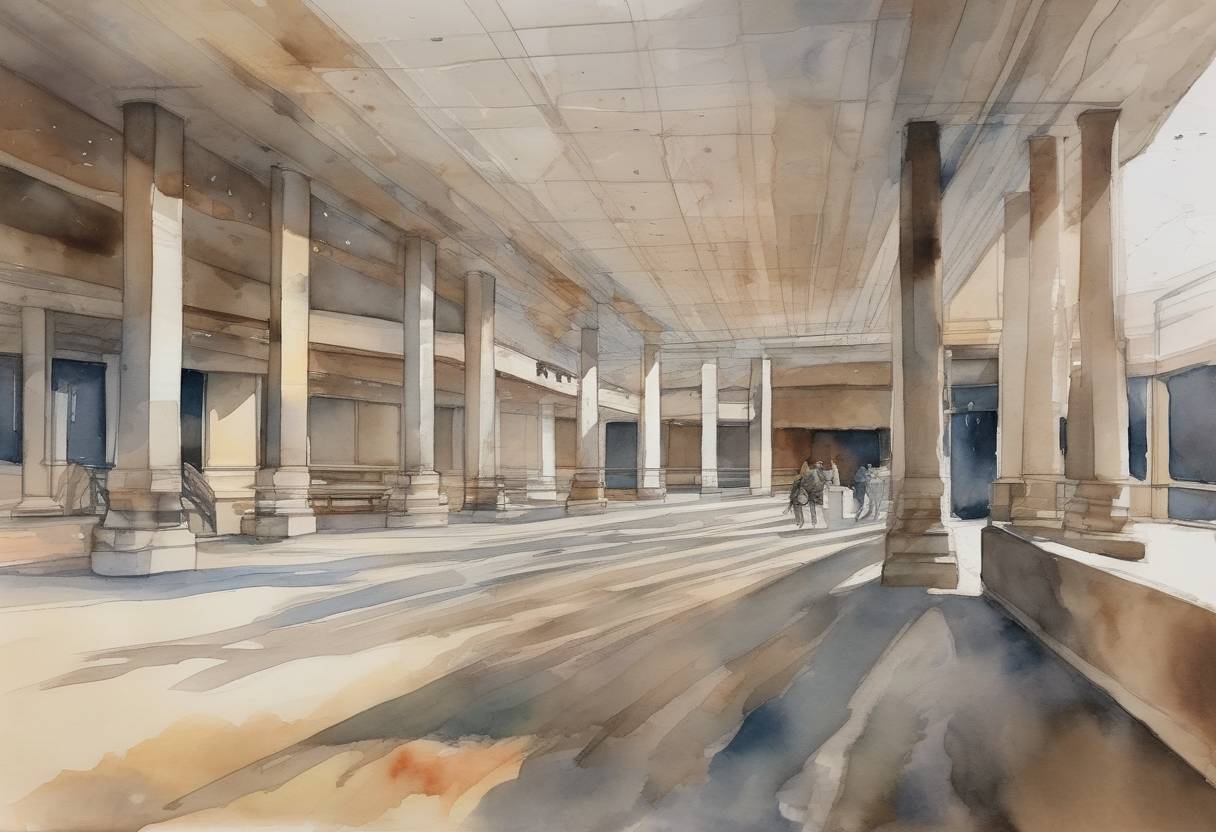 Watercolor painting based depiction of A mass shooting occurred at the Virginia Beach Municipal Center in Virginia Beach, Virginia, resulting in the deaths of 12 people and injuries to several others. (2019)