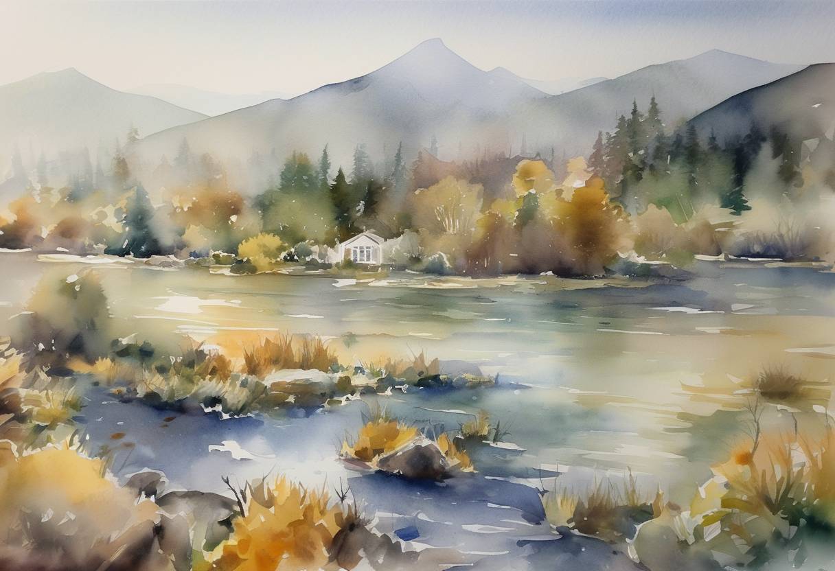 Watercolor painting based depiction of Google announced the firm terminated plans for an AI ethics advisory board following internal backlash and public critiques of the board's composition. (2023)