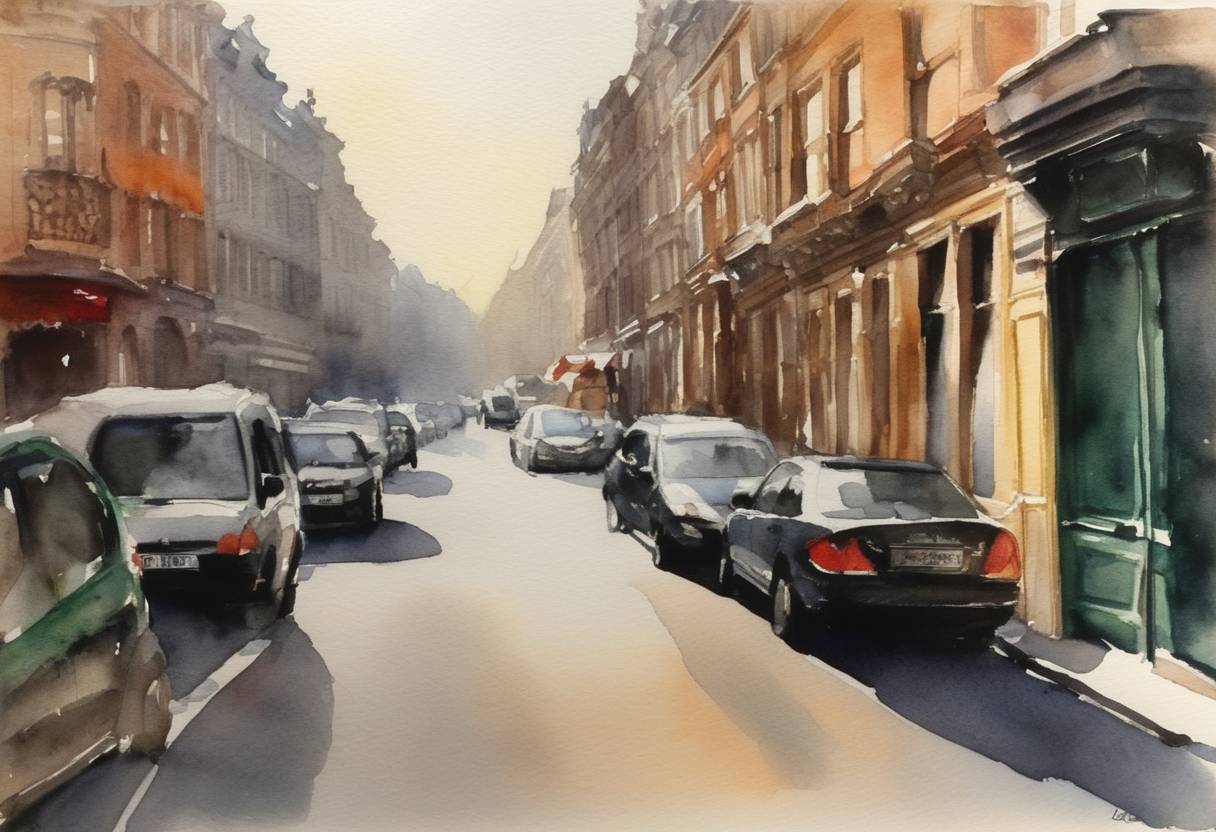 Watercolor painting based depiction of The European Union announces a proposal to cut 20% of greenhouse gas emissions by the year 2020 from 1990 levels. (2008)