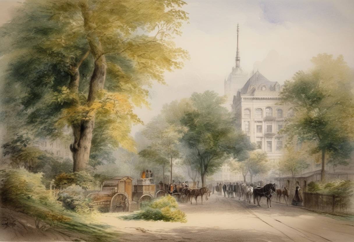 Watercolor painting based depiction of The Theosophical Society is formed in New York City. (1875)