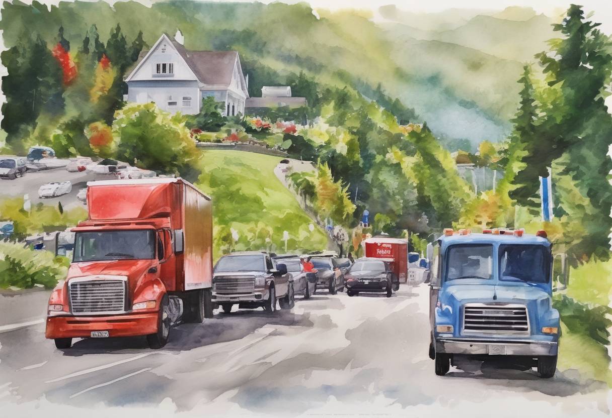 Watercolor painting based depiction of The 44th G7 summit begins in La Malbaie, Quebec, Canada, focusing on trade disputes and international relations. (2018)