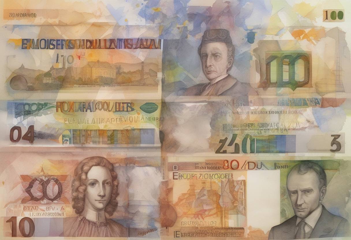 Watercolor painting based depiction of Slovakia adopts the Euro as its official currency, becoming the 16th member of the Eurozone. (2009)