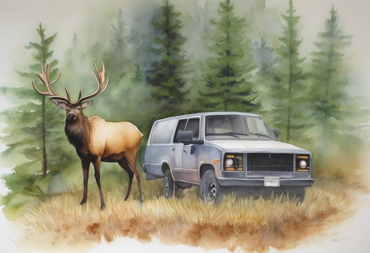 Watercolor painting based depiction of The first computer virus, known as the Elk Cloner, is created by Richard Skrenta as a joke. It becomes the first known computer virus to spread in the wild outside the lab. (1982)