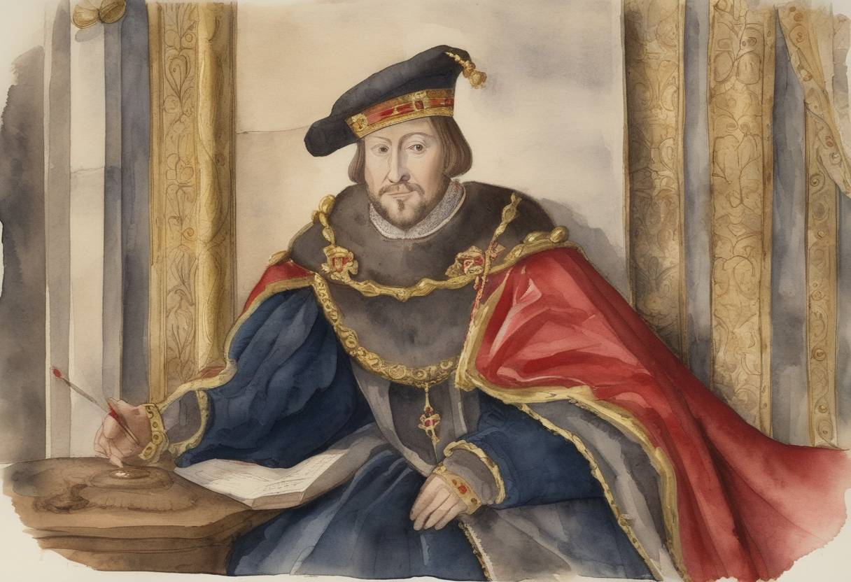Watercolor painting based depiction of Charles V of France, also known as Charles the Wise, dies. His reign was marked by the recovery of territories lost to England during the early stages of the Hundred Years' War and significant administrative reforms. (1380)