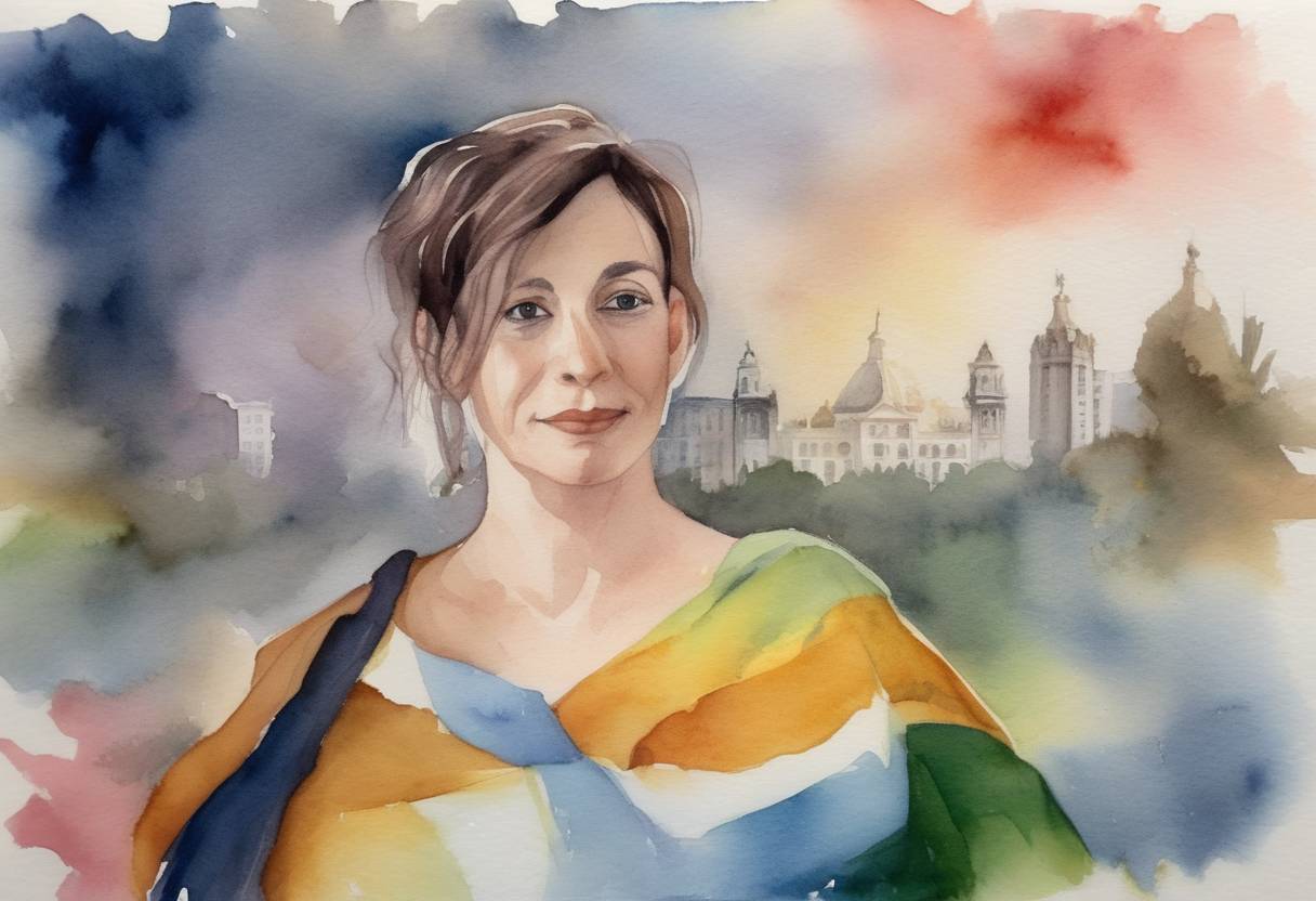 Watercolor painting based depiction of Argentina became the first country in Latin America to officially recognize non-binary identities, allowing citizens to choose an 'X' for gender on their national identity documents (NDI). (2021)