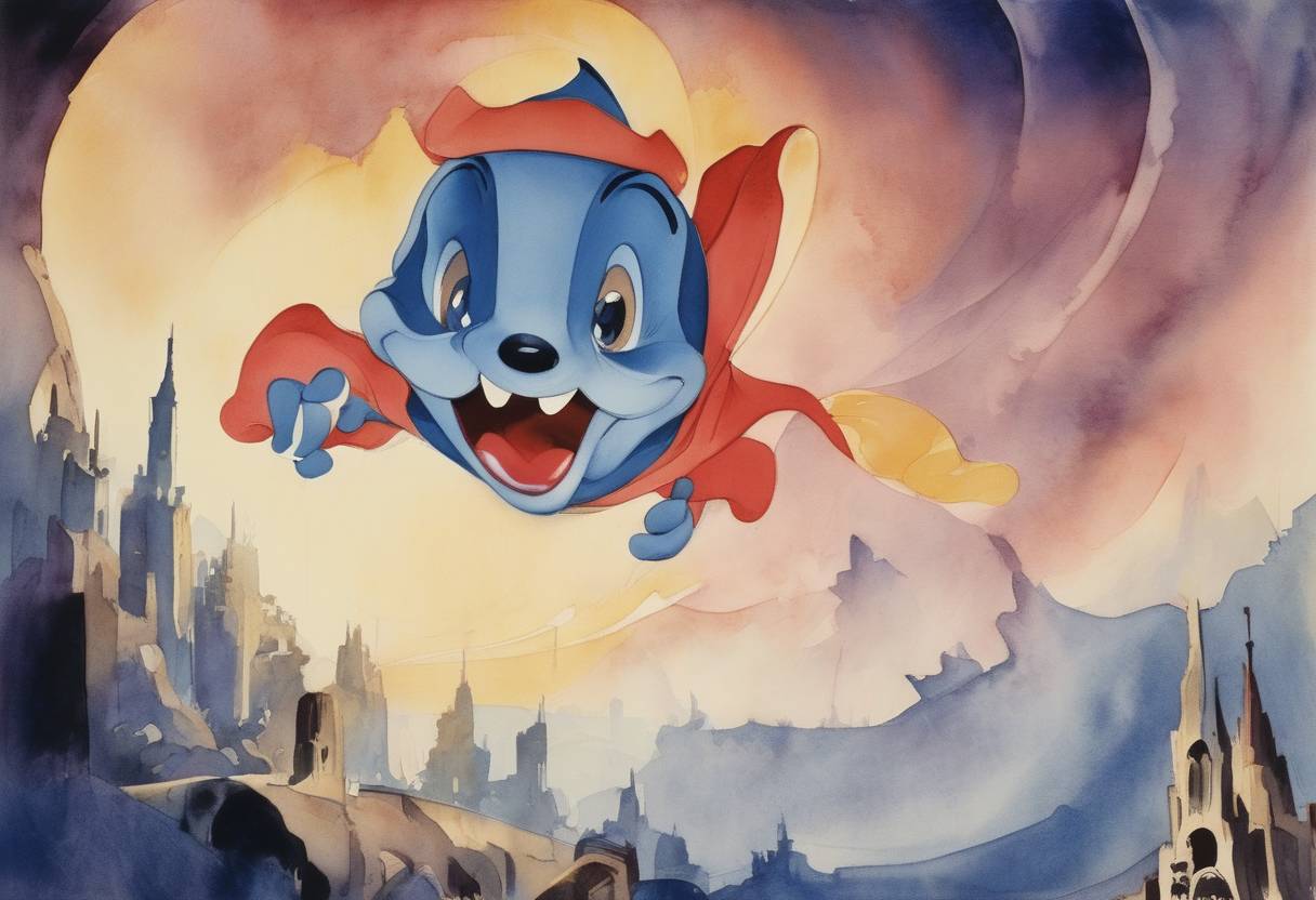 Watercolor painting based depiction of Walt Disney's animated film 'Fantasia' is released. (1940)