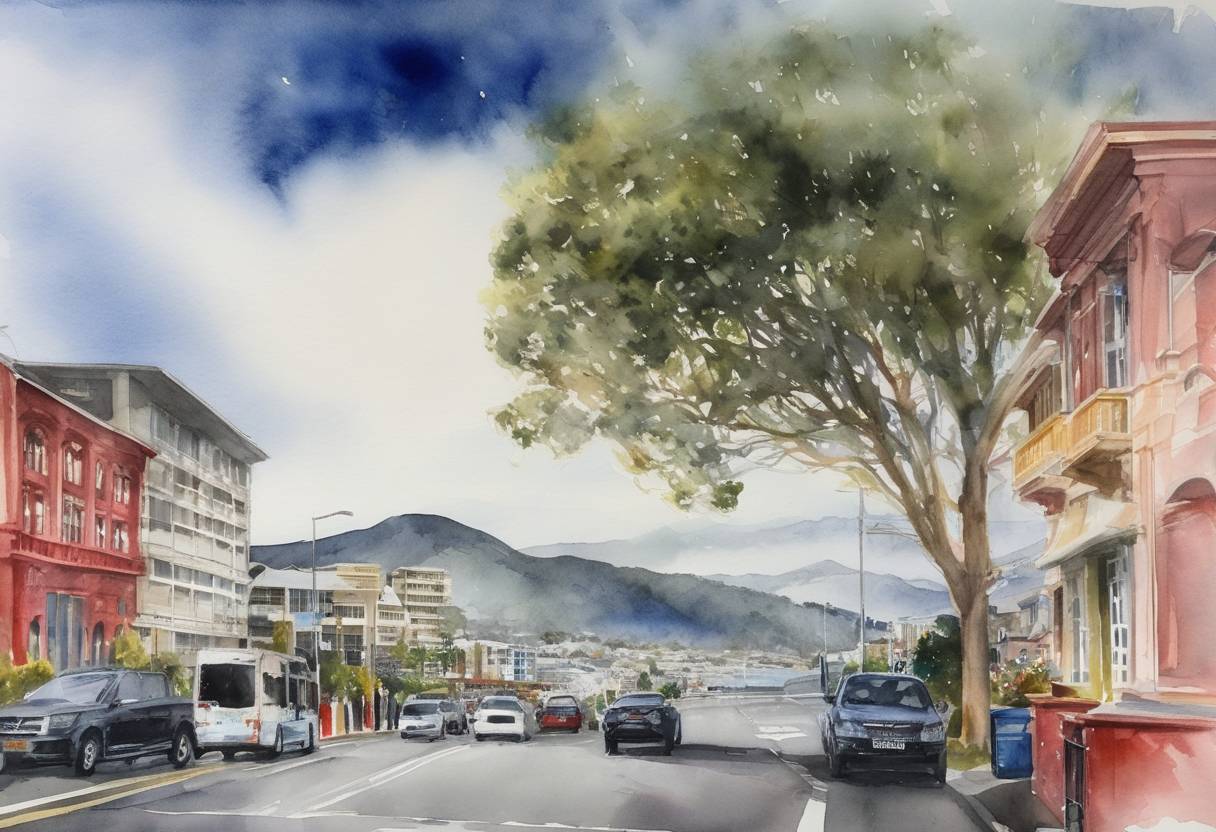 Watercolor painting based depiction of The government of New Zealand announced that it would become the first country in the world to ensure paid leave for victims of domestic violence, passing a landmark bill. (2018)