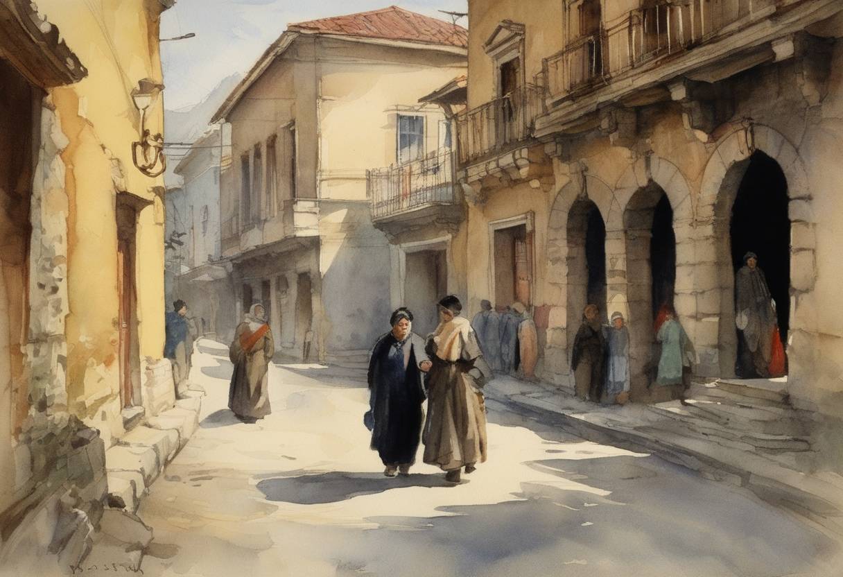 Watercolor painting based depiction of Albania was declared a republic, ending the monarchy. This significant political change came after a period of instability and foreign intervention, marking a shift in Albania's governance structure. (1924)