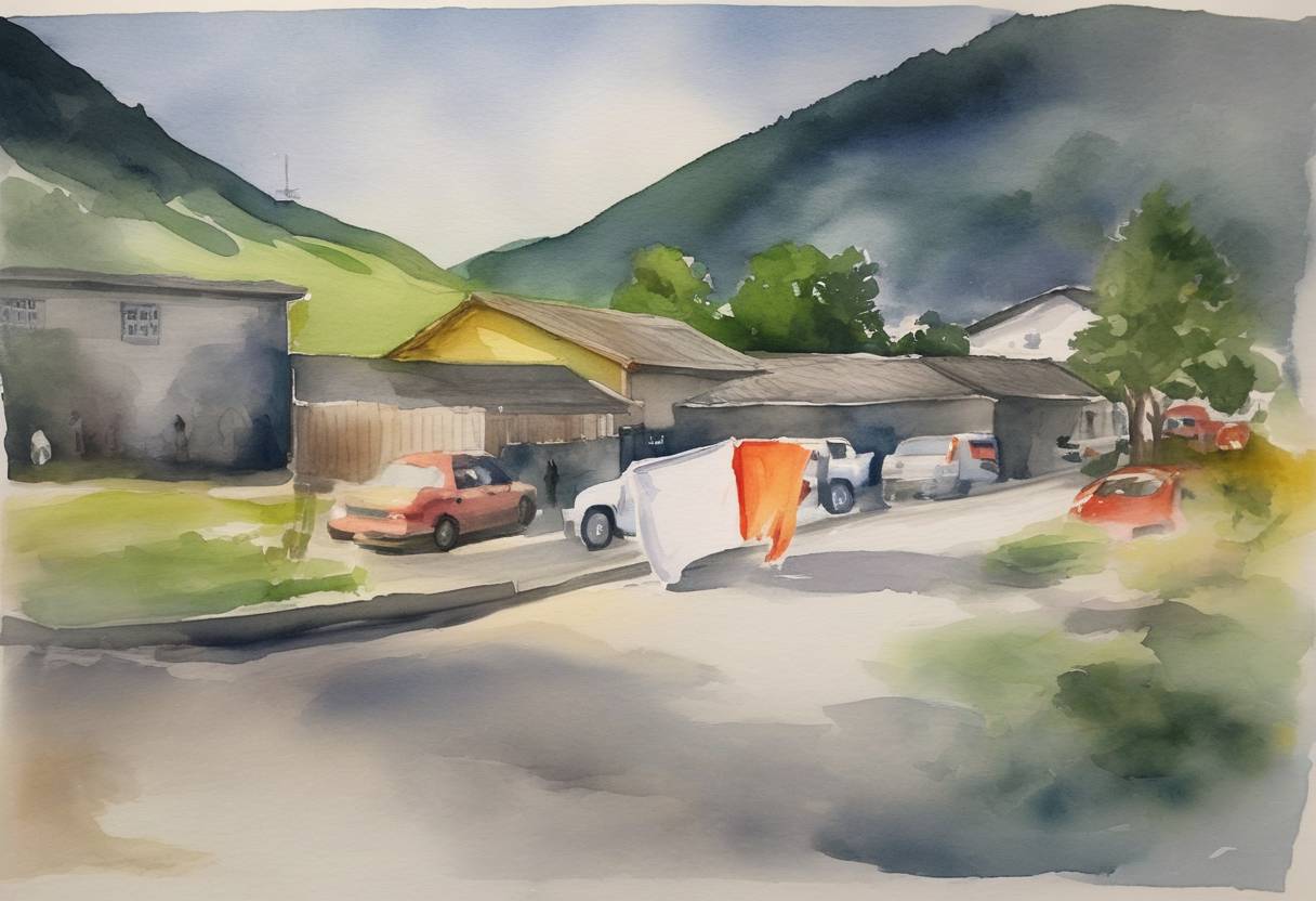 Watercolor painting based depiction of The FIFA corruption case saw seven FIFA officials arrested in Zurich, Switzerland, as part of a bigger investigation into corruption within the governing body of world soccer. (2015)