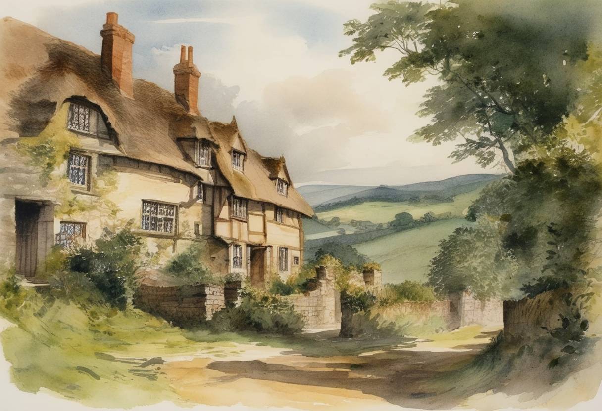 Watercolor painting based depiction of Sir Humphrey Gilbert, an English pioneer of overseas expansion, was born. He later promoted colonizing the Americas in the name of England. (1553)