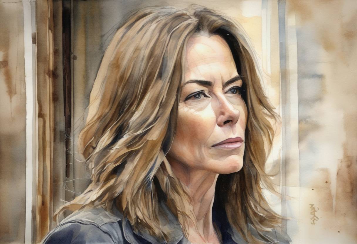 Watercolor painting based depiction of Kathryn Bigelow became the first woman to win the Academy Award for Best Director for her film 'The Hurt Locker', which also won Best Picture at the 82nd Academy Awards. (2010)
