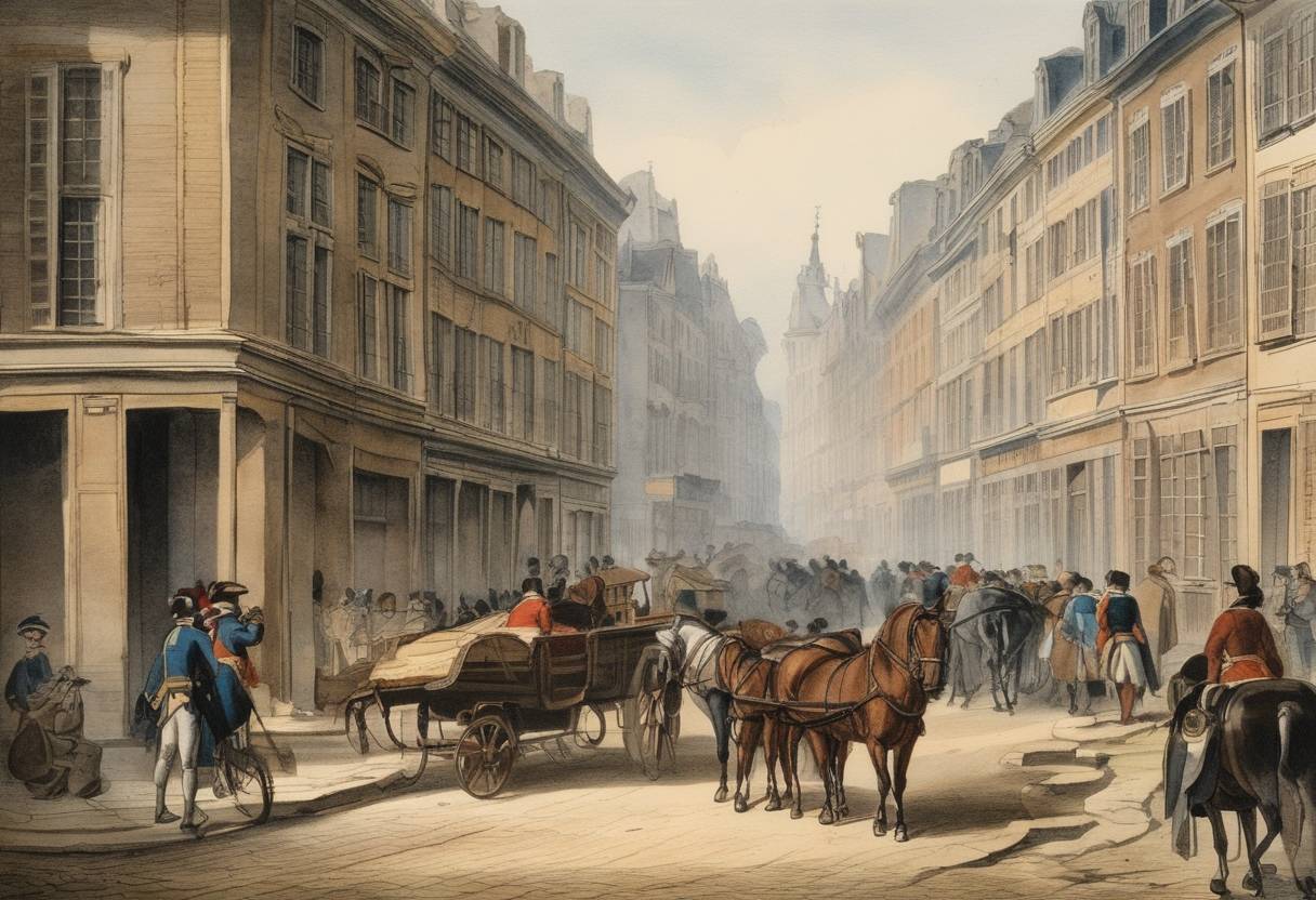 Watercolor painting based depiction of Belgium was annexed by Revolutionary France, marking a significant expansion of French territory during the French Revolutionary Wars. (1795)