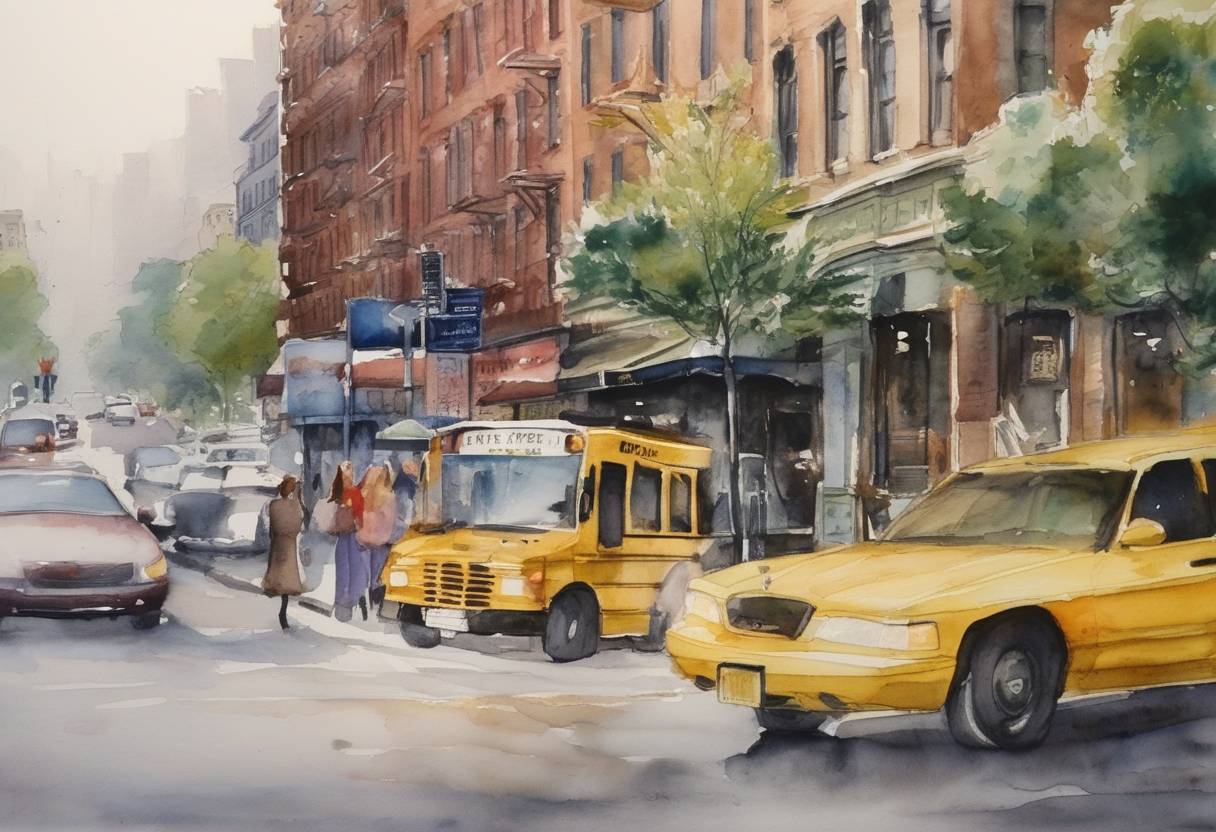 Watercolor painting based depiction of The final episode of the TV series 'Friends' aired in the United States, marking the end of a ten-year run. (2004)