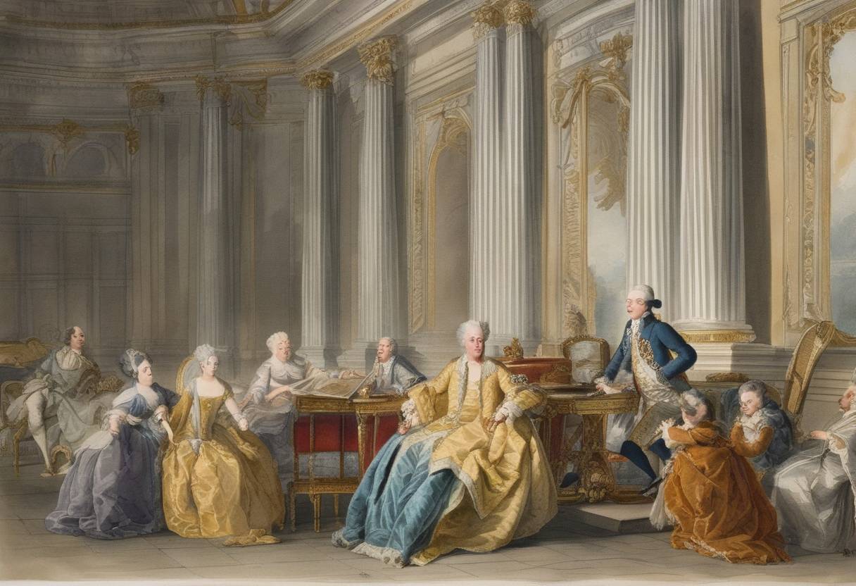 Watercolor painting based depiction of Louis XVI of France was born. (1754)