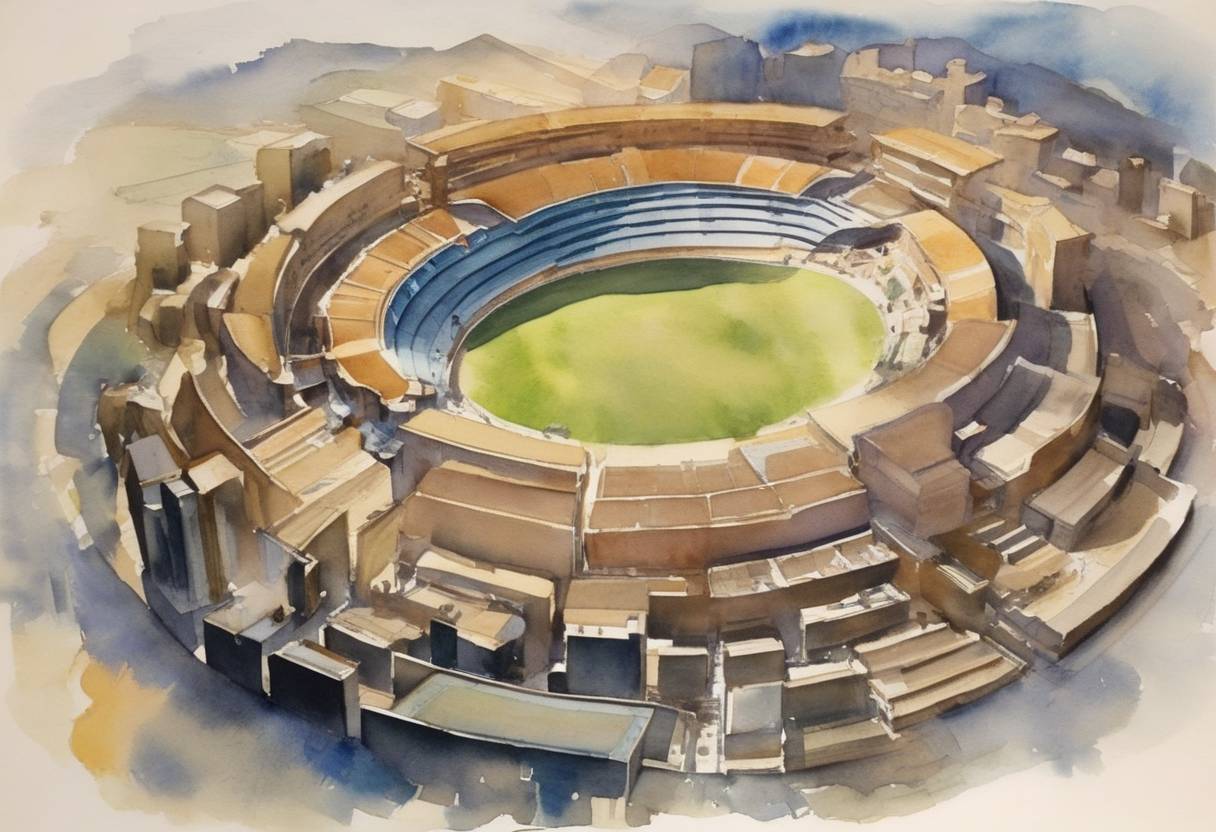 Watercolor painting based depiction of The United Nations Conference on International Organization began in San Francisco, leading to the creation of the United Nations. (1945)