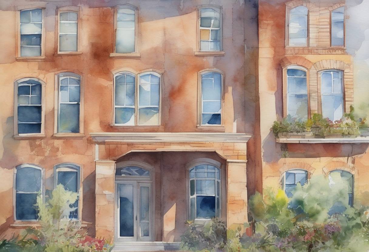 Watercolor painting based depiction of Microsoft released Windows 10, a major update to its operating system, which introduced features like the Edge browser and Cortana digital assistant. (2015)