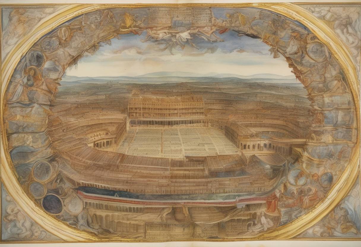 Watercolor painting based depiction of Pope Gregory XIII issued the papal bull 'Inter gravissimas,' announcing the Gregorian calendar reform, which adjusted the calendar to better align with the solar year. (1582)