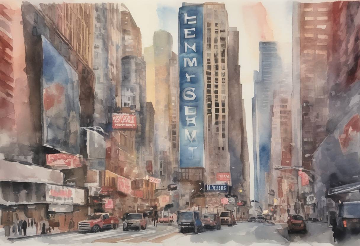 Watercolor painting based depiction of The New York Times publishes an anonymous op-ed by a senior Trump administration official, describing efforts to resist parts of President Trump's agenda. (2018)