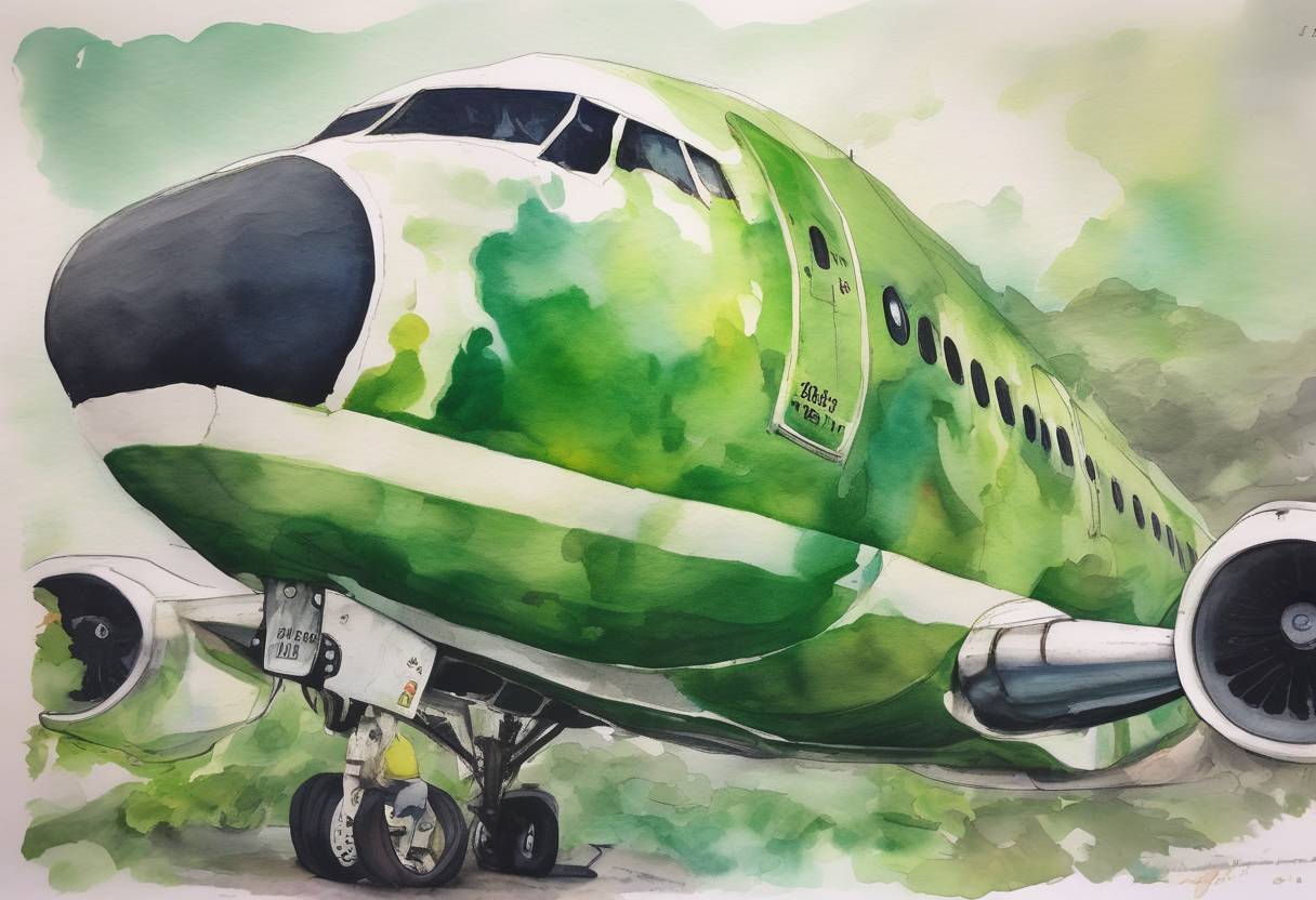 Watercolor painting based depiction of A plane carrying the Chapecoense football team crashed in Colombia, killing 71 people. The team was on its way to play in the Copa Sudamericana final. (2016)