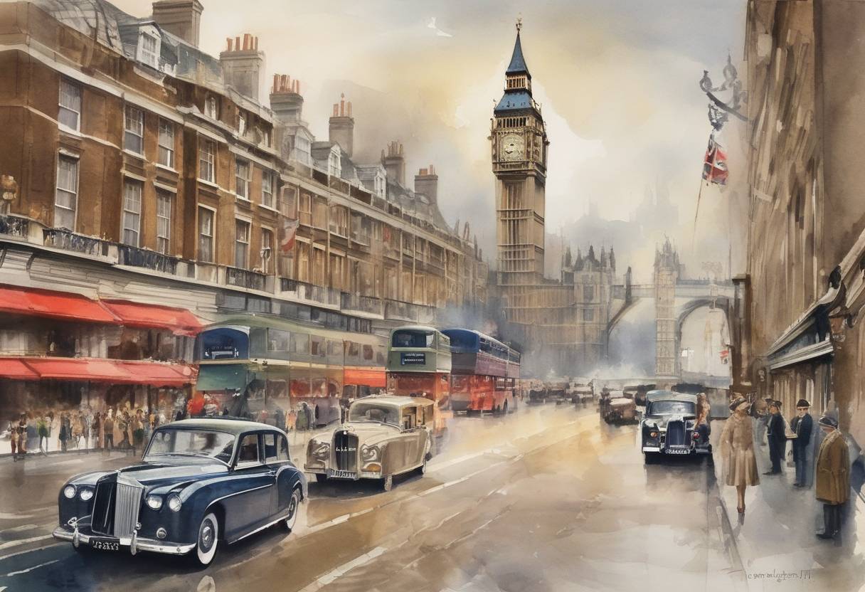 Watercolor painting based depiction of Elizabeth II was proclaimed Queen of the United Kingdom after the death of her father, King George VI. (1952)