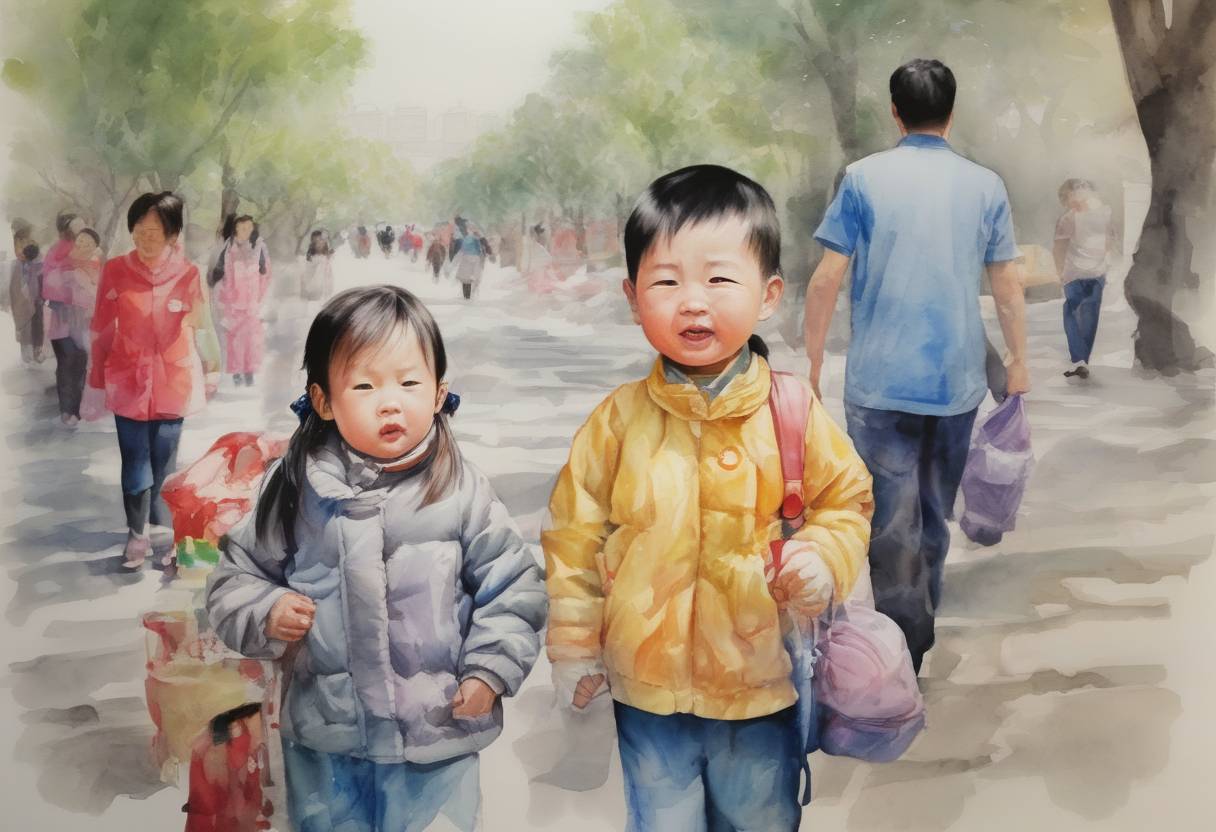 Watercolor painting based depiction of China announced the end of its one-child policy, allowing couples to have two children. This policy change was aimed at addressing the country's aging population and shrinking workforce. (2015)