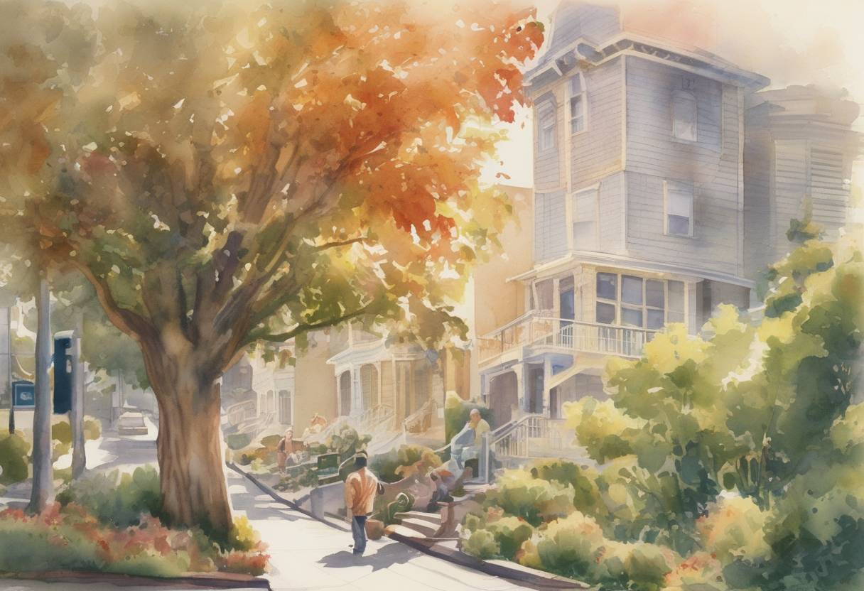 Watercolor painting based depiction of Apple Inc. introduced iTunes, a digital media player application that revolutionized the way people purchased and organized music. (2001)