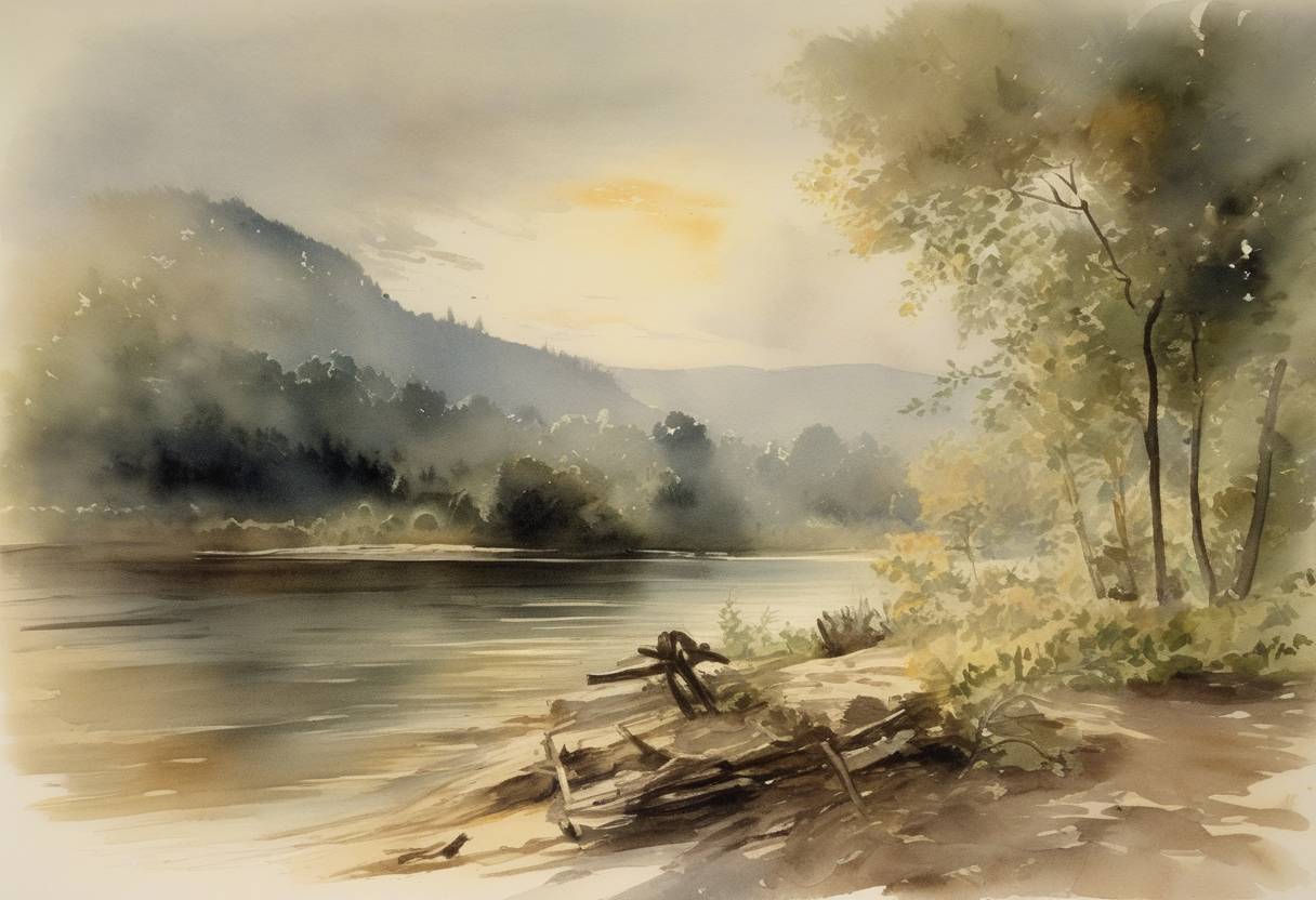 Watercolor painting based depiction of German physicist Wilhelm Conrad Röntgen discovered X-rays, a groundbreaking advancement in medical and scientific fields. (1895)