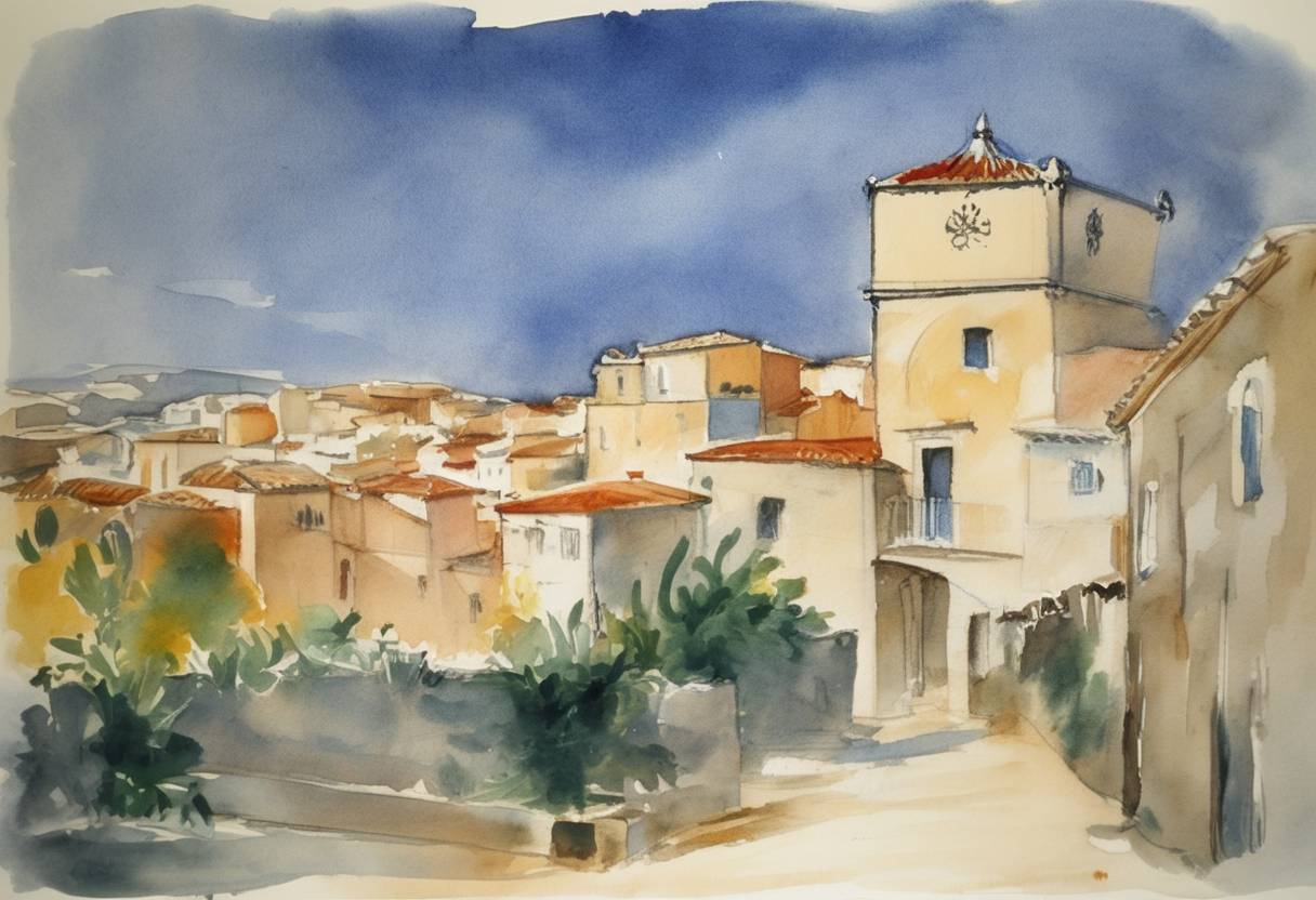 Watercolor painting based depiction of Pablo Picasso, one of the most influential artists of the 20th century, was born in Málaga, Spain. (1881)