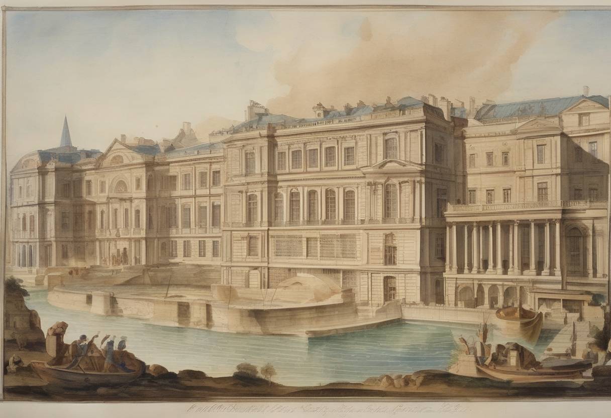 Watercolor painting based depiction of Jean-Pierre Christin developed the centigrade temperature scale, which later became known as the Celsius scale. (1743)