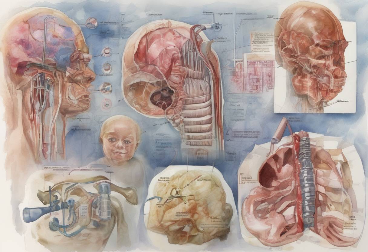 Watercolor painting based depiction of The world's first artificial organ transplant was performed, using an artificial windpipe coated with stem cells, at the Karolinska University Hospital in Sweden. (2011)