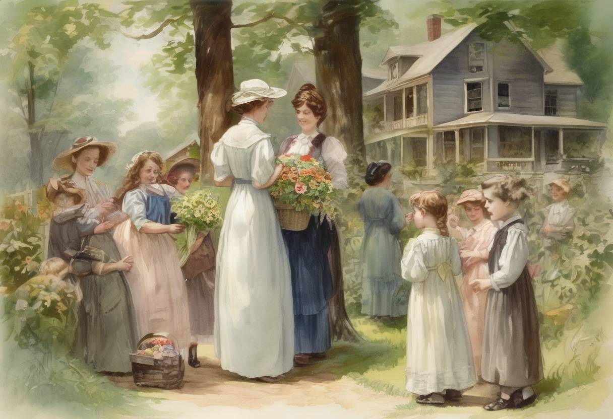 Watercolor painting based depiction of Mother's Day is observed for the first time in the United States, in Grafton, West Virginia. (1908)