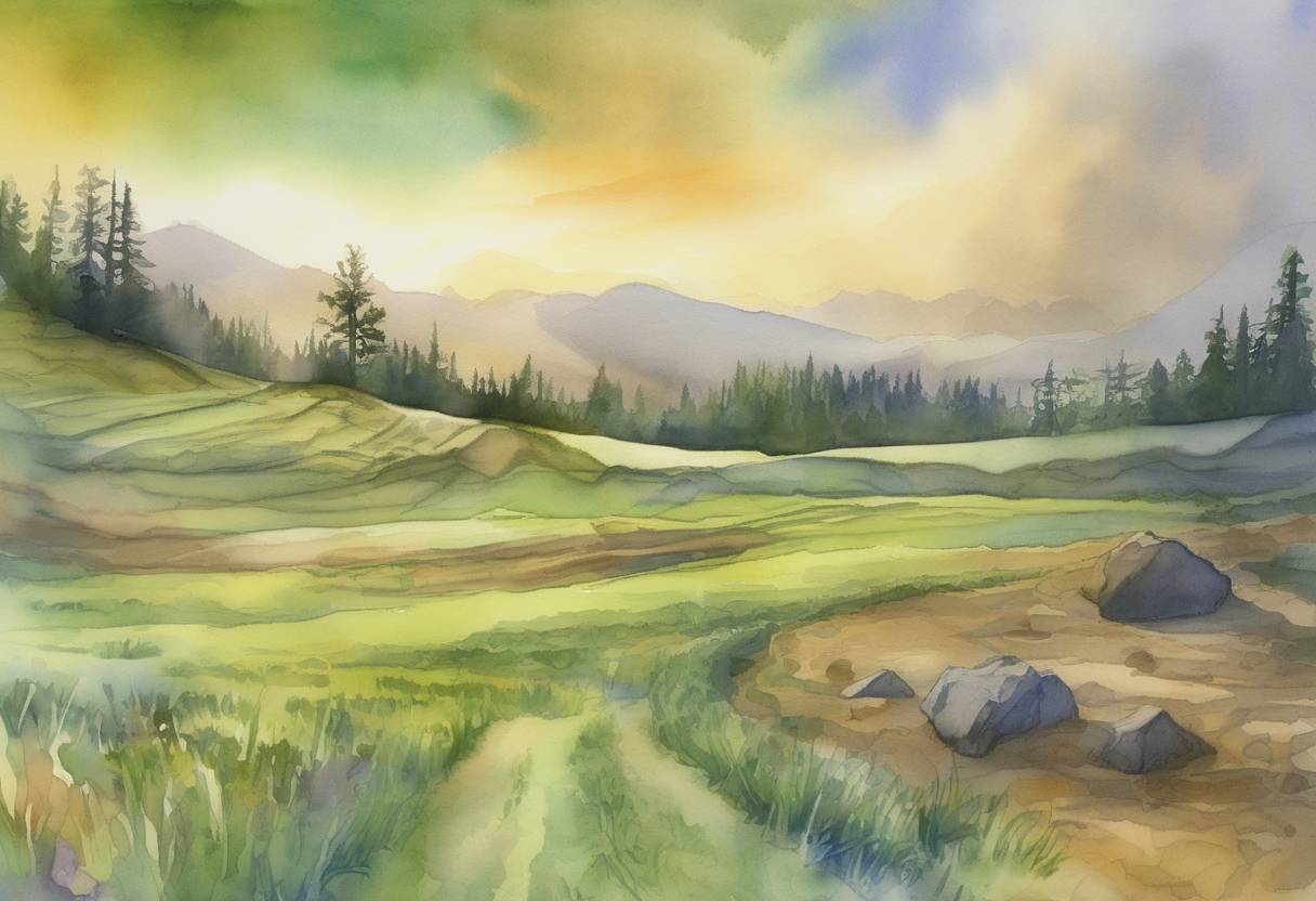 Watercolor painting based depiction of Microsoft ended support for Windows XP, a widely used operating system, prompting concerns about security vulnerabilities for users who did not upgrade. (2014)