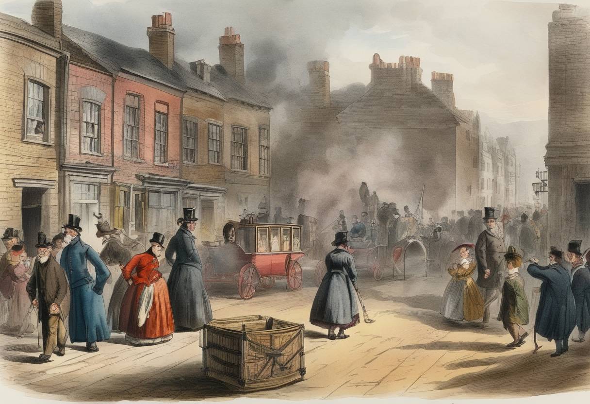 Watercolor painting based depiction of The British humorous magazine Punch was first published. (1841)