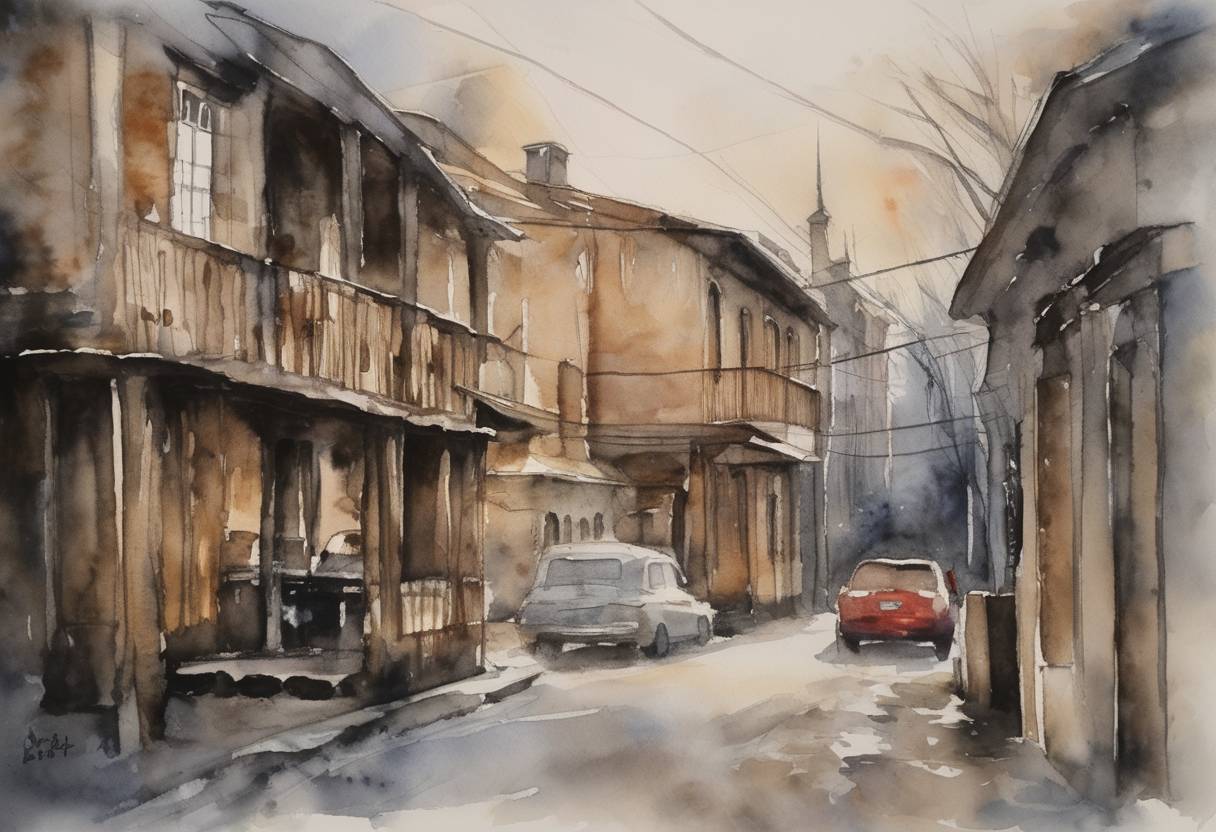 Watercolor painting based depiction of International Holocaust Remembrance Day continues to be observed globally, as world leaders and organizations focus on combating anti-Semitism and ensuring the historical memory of the Holocaust endures. (2022)