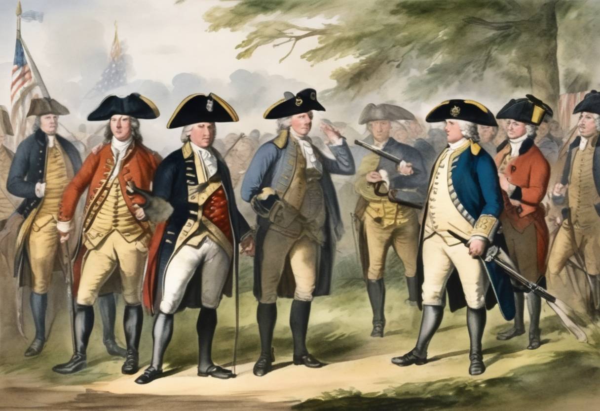 Watercolor painting based depiction of The Halifax Resolves are adopted by the North Carolina Provincial Congress, the first formal call for American independence from Britain. (1776)