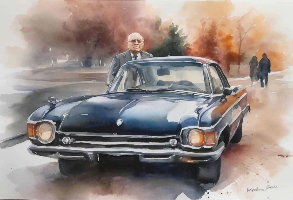 Watercolor painting based depiction of Mikhail Gorbachev, the last leader of the Soviet Union, passed away at the age of 91. He was recognized for his pivotal role in the end of the Cold War and for initiating reforms leading to the dissolution of the USSR. (2022)