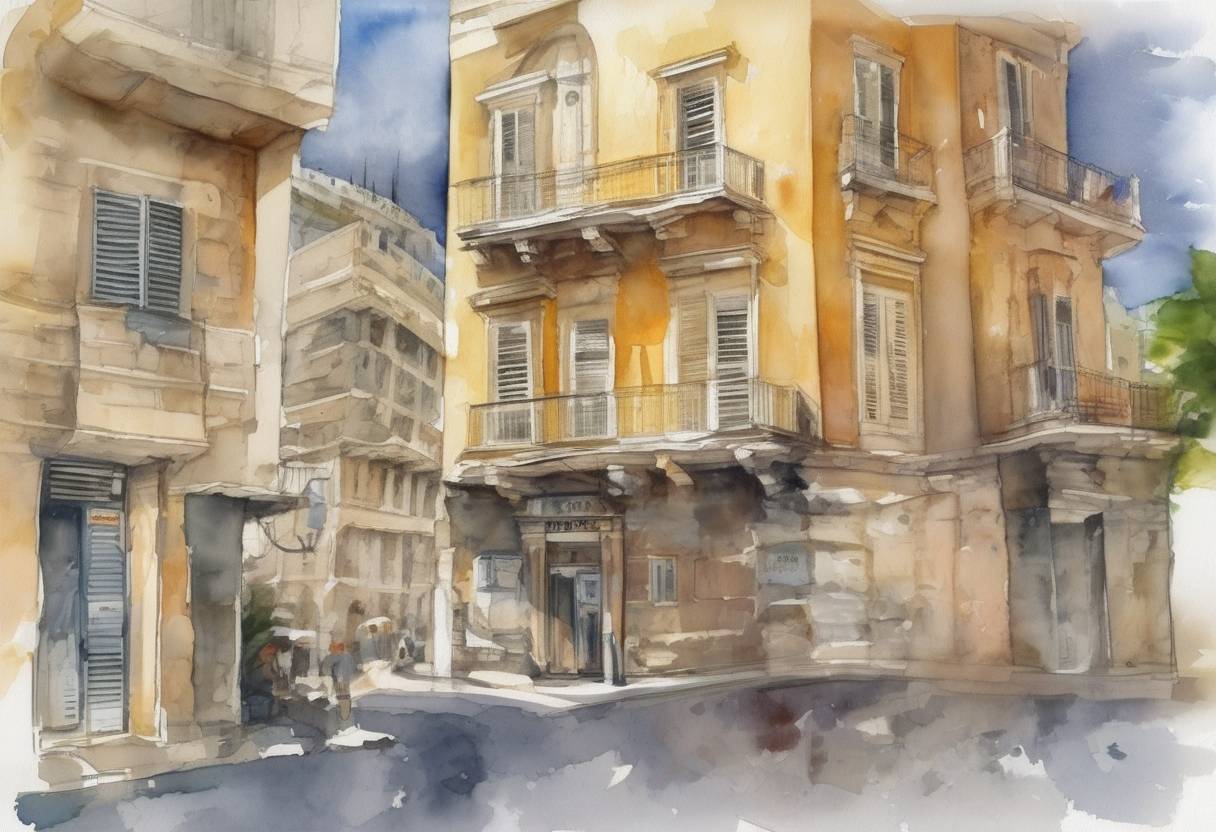 Watercolor painting based depiction of Greece became the first developed country to miss a payment to the International Monetary Fund (IMF), defaulting on a €1.6 billion loan. (2015)