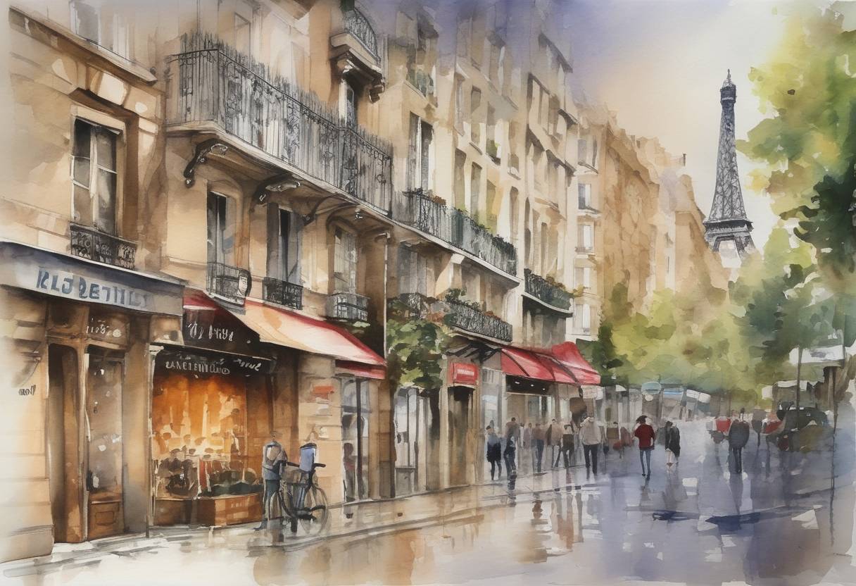 Watercolor painting based depiction of The United States announced its withdrawal from UNESCO, citing anti-Israel bias and the need for fundamental reform in the organization. The decision was part of a broader trend of the U.S. pulling back from international organizations under the Trump administration. (2017)