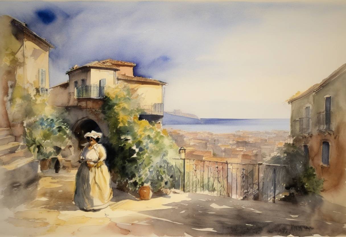 Watercolor painting based depiction of Enrico Caruso, one of the most famous operatic tenors in history, was born in Naples, Italy. He later became a leading figure in opera and a pioneer in recorded music. (1873)