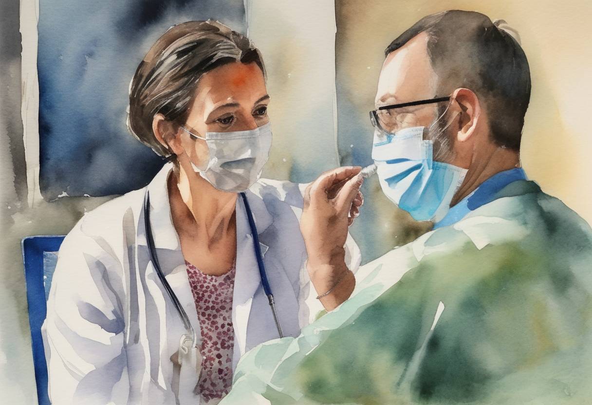 Watercolor painting based depiction of The World Health Organization (WHO) approved the Sinovac-CoronaVac COVID-19 vaccine for emergency use, providing a new tool to help combat the pandemic, especially in countries with less access to vaccine options. (2021)