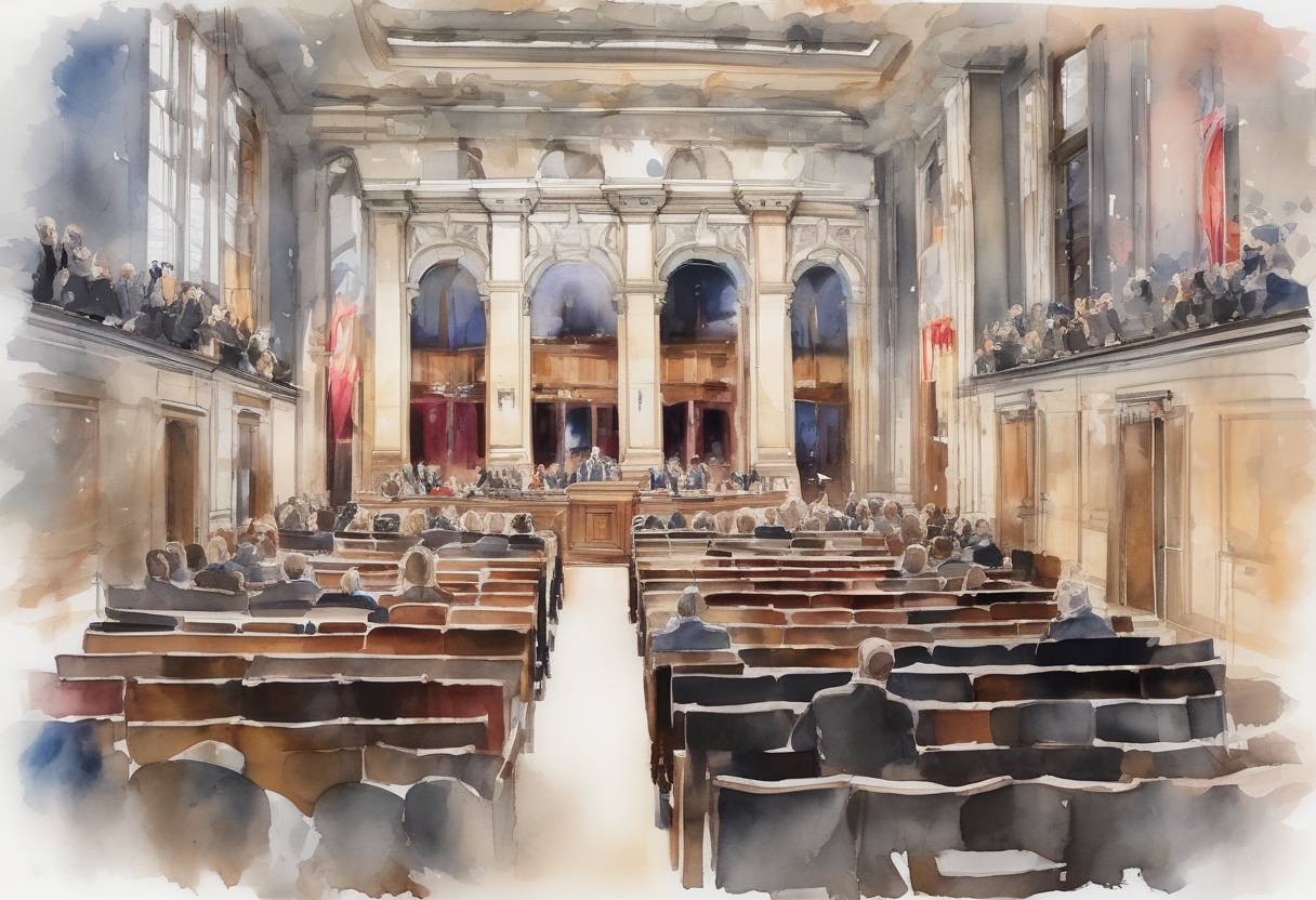 Watercolor painting based depiction of The Swedish general election resulted in a hung parliament, with the Social Democrats remaining the largest party but losing seats, leading to a prolonged period of negotiations to form a government. (2018)