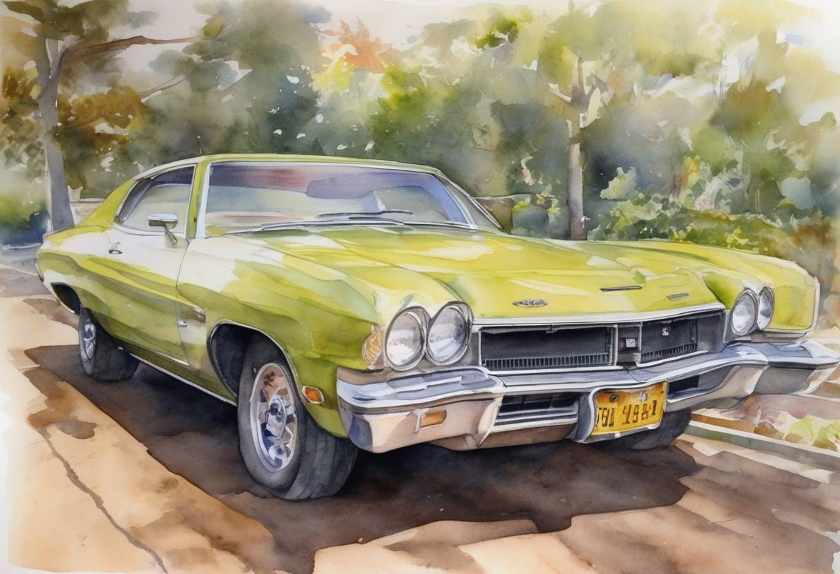 Watercolor painting based depiction of Austrian politician Arnold Schwarzenegger won the California recall election and became the Governor of California. (2003)