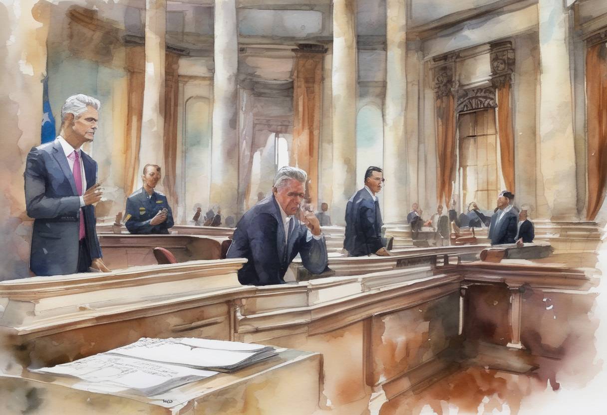 Watercolor painting based depiction of Cuba's National Assembly elected Miguel Díaz-Canel as the new President, marking the end of the Castro era in Cuban leadership. (2018)