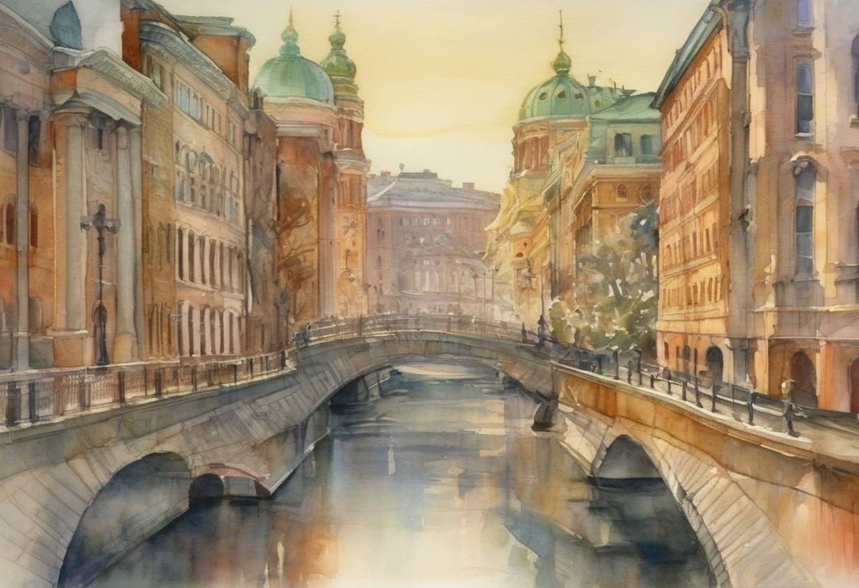 Watercolor painting based depiction of The Wikimedia Foundation is founded, supporting Wikipedia and other wiki projects. (2003)